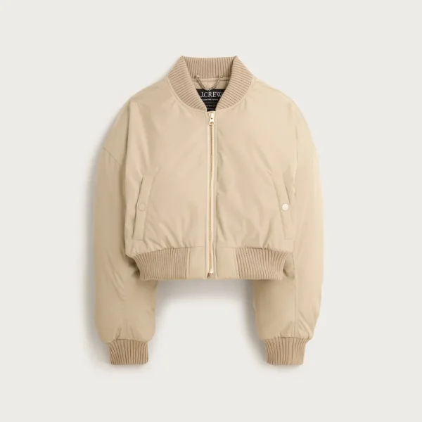 Puffer bomber jacket with PrimaLoft®