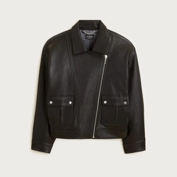 Collection leather motorcycle jacket