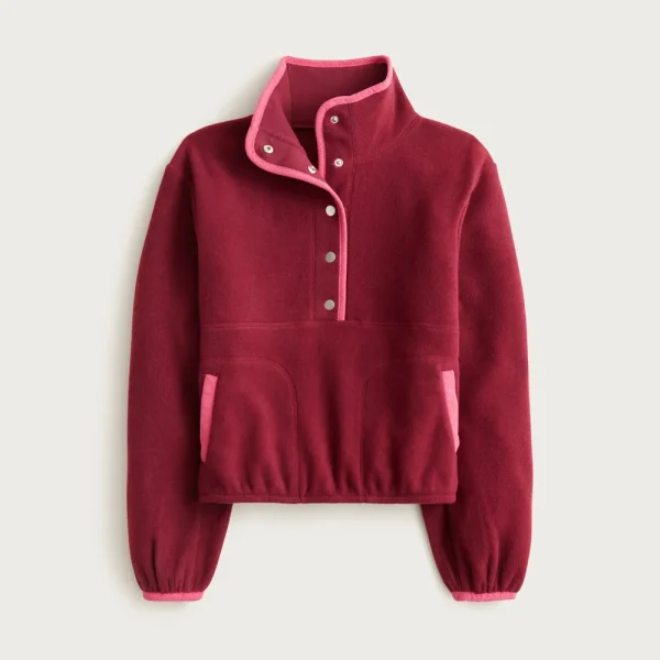 Warm-up fleece pullover