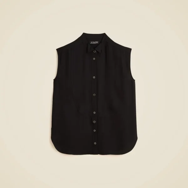 Jules sleeveless tuxedo top