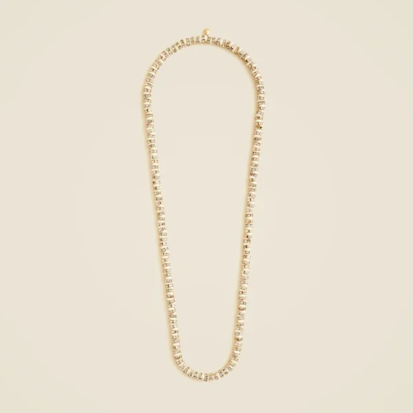 Striped crystal necklace