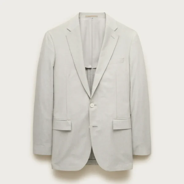 Ludlow Slim-fit suit jacket in Portuguese cotton oxford