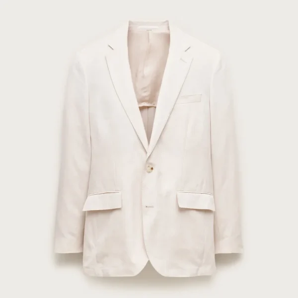 Ludlow Slim-fit suit jacket in Baird McNutt Irish cotton-linen blend