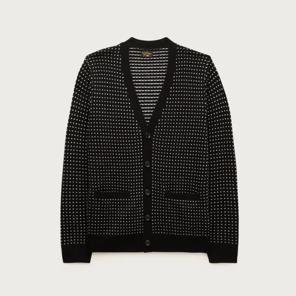 Cashmere cardigan in dot