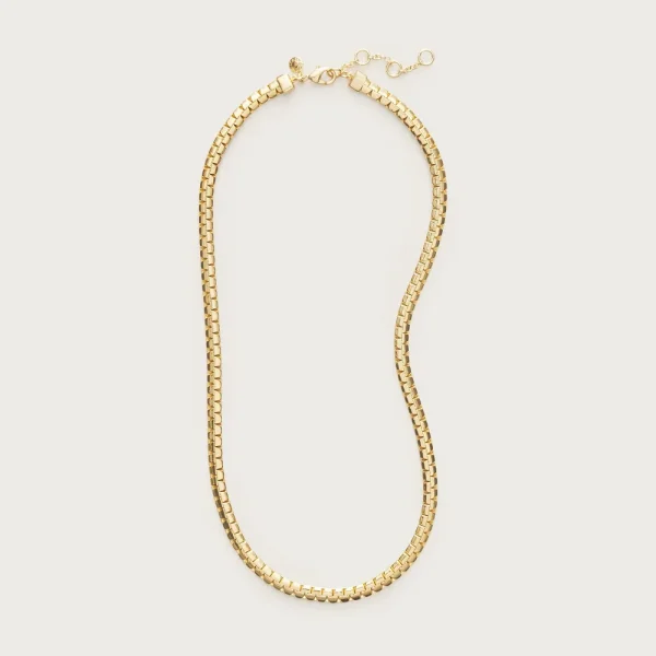 Metallic snake chain necklace