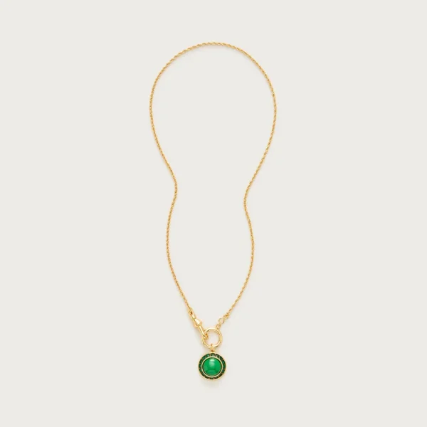 Inset crystal necklace
