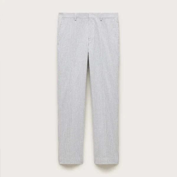 Ludlow Slim-fit suit pant in cotton seersucker