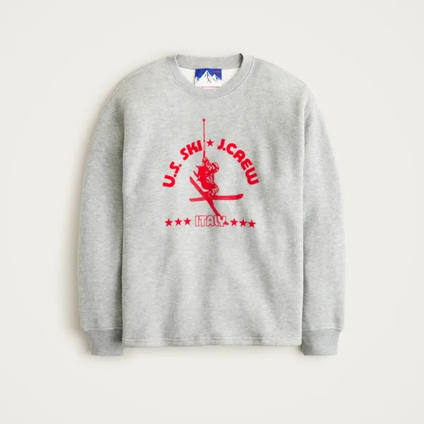 U.S. Ski & Snowboard by J.Crew heritage terry graphic crewneck sweatshirt