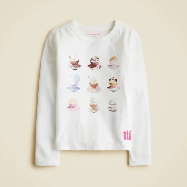 Serendipity 3® X Crewcuts Frrrozen hot chocolate graphic T-shirt with sequins