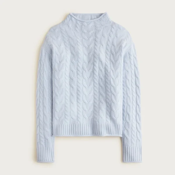 Cashmere cable-knit 2025 Rollneck™ sweater