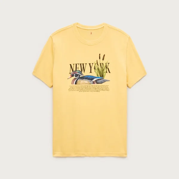 Vintage-wash cotton graphic T-shirt