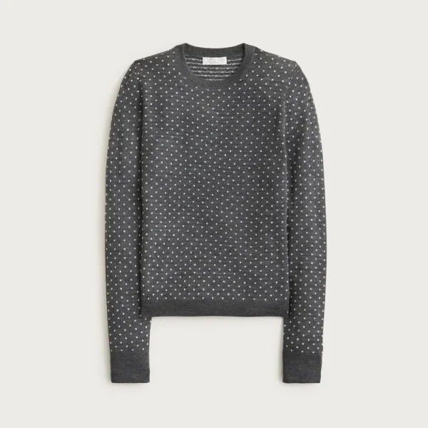 Carolyn fitted crewneck sweater in merino wool
