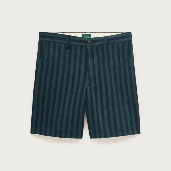 8″ Classic chambray short in stripe