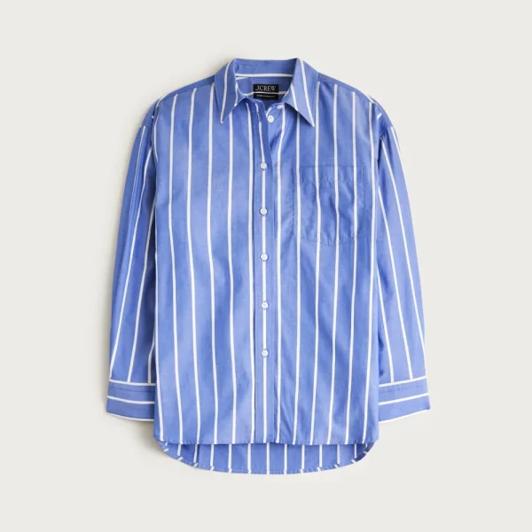 Étienne oversized shirt in dobby stripe