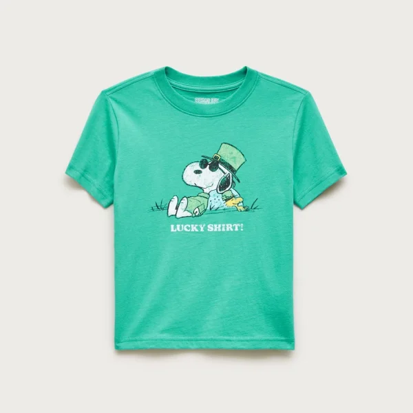 Peanuts® X Crewcuts kids’ lucky graphic T-shirt