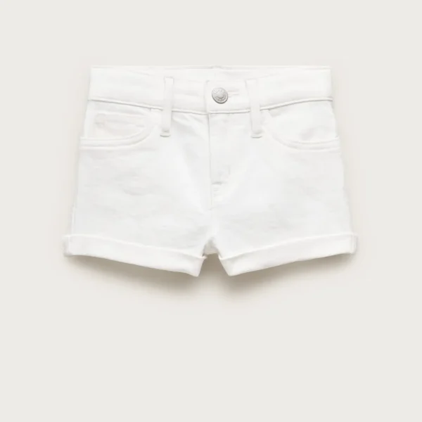 Girls’ cuffed denim short in island wash