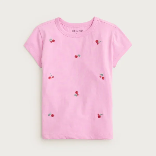 Girls’ beaded cherry T-shirt