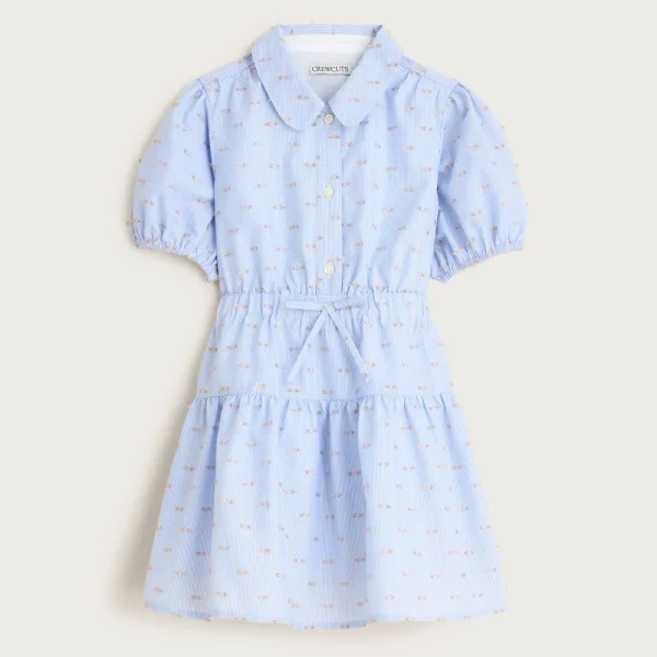 Girls’ Amelia shirt-dress with Lurex® metallic threads