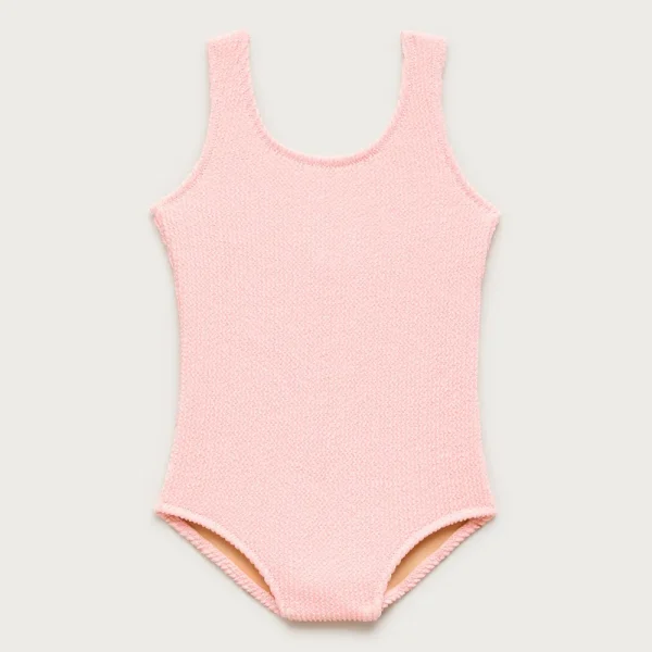 Girls’ scrunchie scoopneck one-piece swimsuit