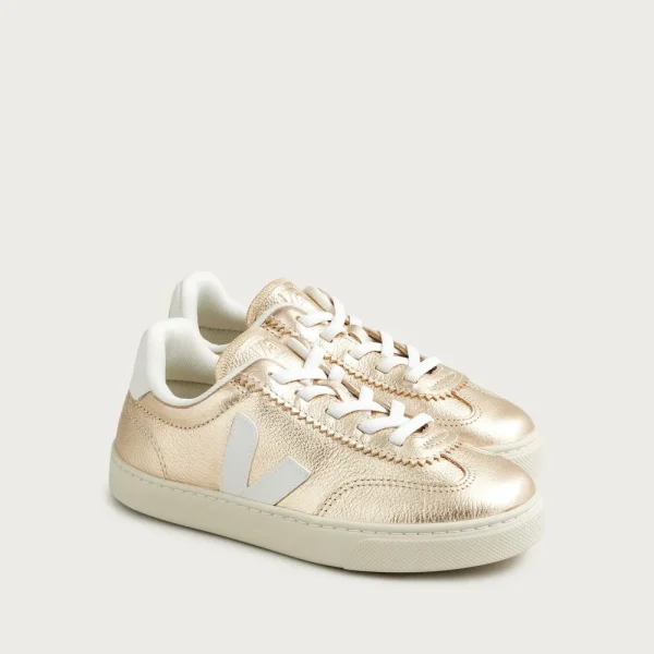 Kids’ Veja™ volley metallic leather sneakers