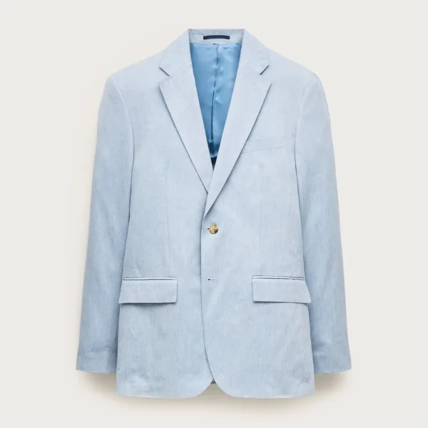 Crosby Classic-fit suit jacket in Baird McNutt Irish cotton-linen blend