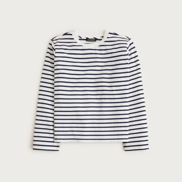 Boyfriend jersey relaxed long-sleeve T-shirt