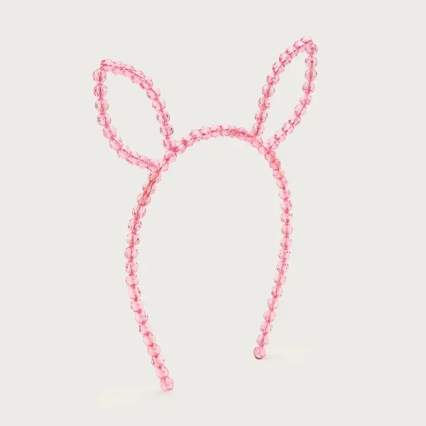 Girls’ beaded bunny-ear headband
