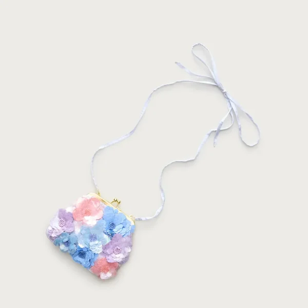 Girls’ floral crossbody bag with sequins