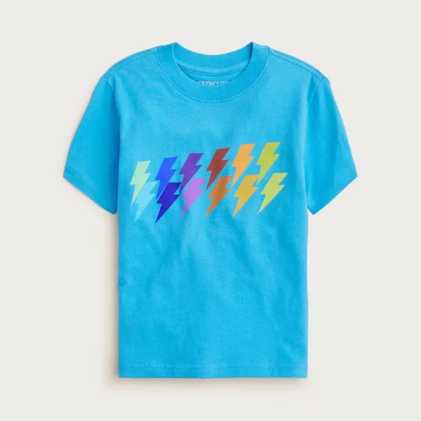Kids’ short-sleeve lightning bolt graphic T-shirt