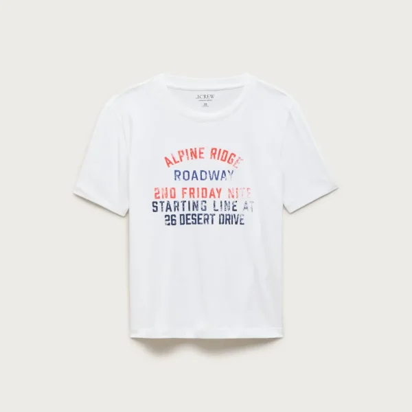Vintage jersey relaxed-fit “Roadway” graphic T-shirt