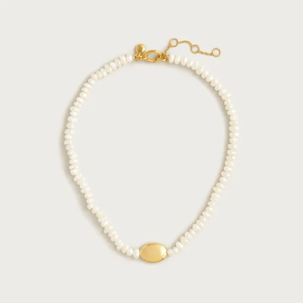Freshwater pearl orb necklace