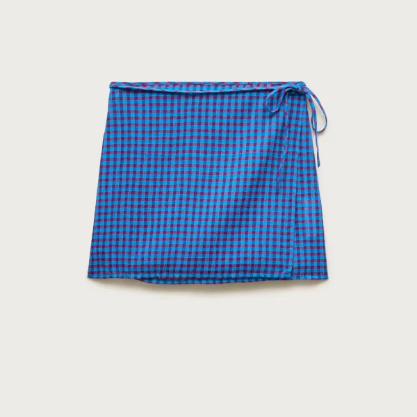 Side-tie mini skirt