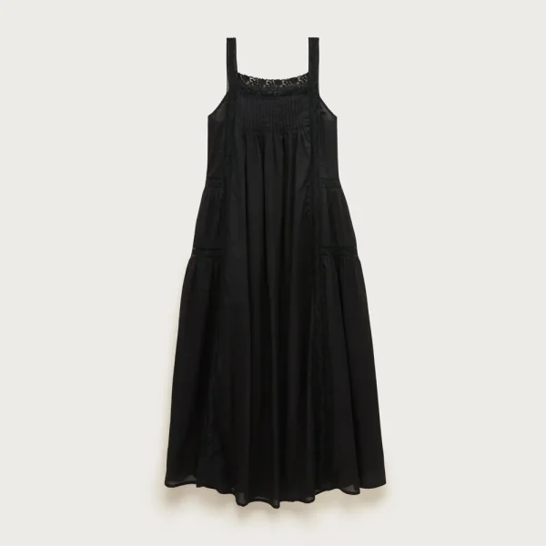 Cotton voile lace-trim sundress