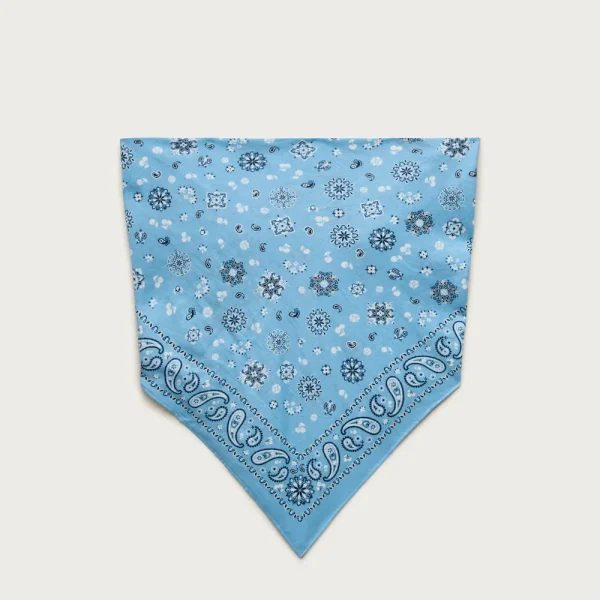Cotton voile bandana top in paisley print