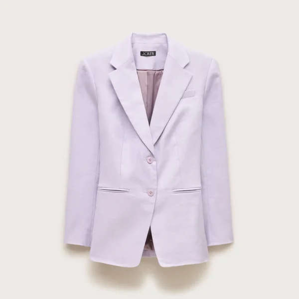 Margeaux blazer in striped stretch linen blend