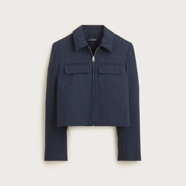 Structured jacket in Italian studio wool blend