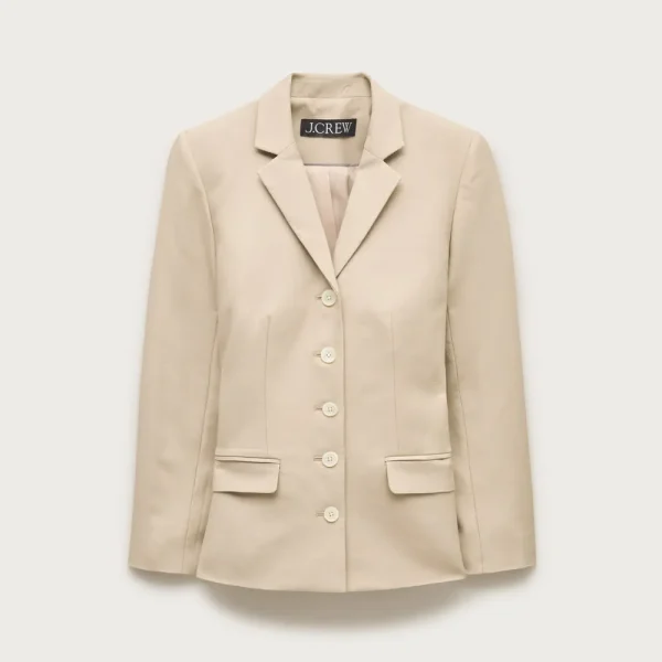 Belted blazer in Gramercy linen blend