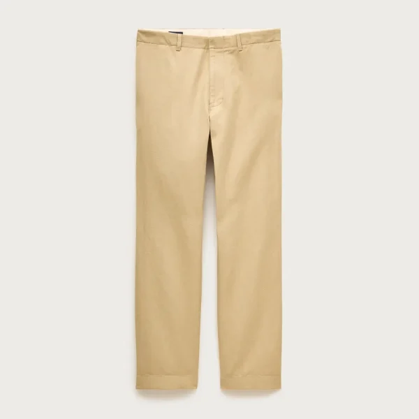 Relaxed-fit suit pant in Italian cotton-linen twill blend