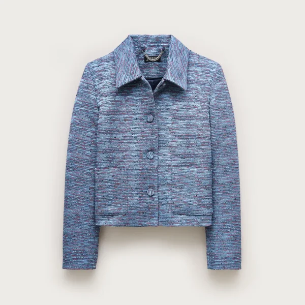 Cropped lady jacket in tweed