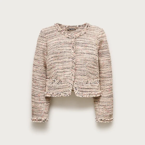 Lady jacket in Italian textured tweed