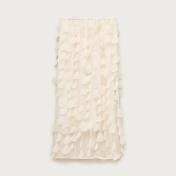 Collection circle-detail slip skirt