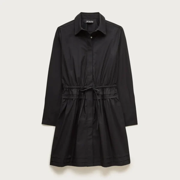 Elena mini shirt-dress in cotton poplin