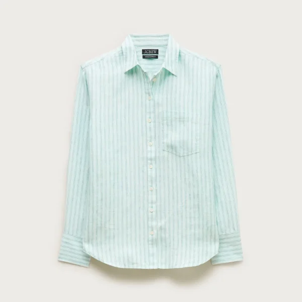 Garçon classic shirt in striped linen