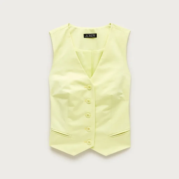 Shrunken V-neck vest top