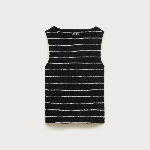 Smocked shell tank top