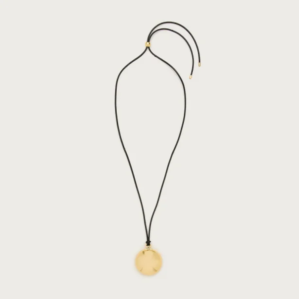 Mirror compact pendant necklace