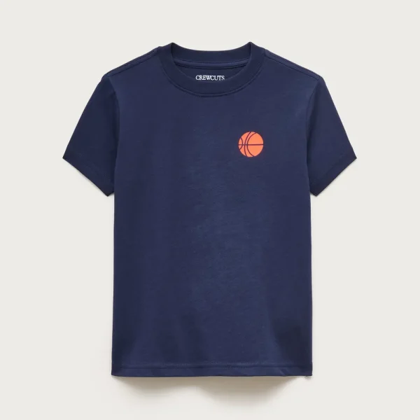 Kids’ short-sleeve basketball graphic T-shirt