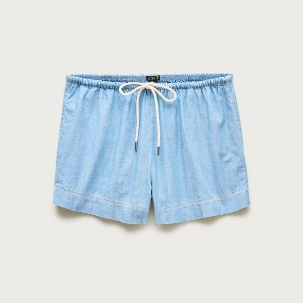 Cruise short in striped lightweight oxford