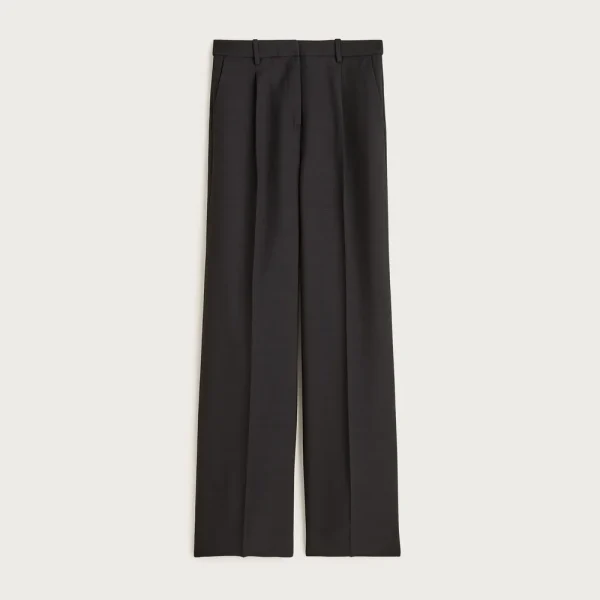Essential wide-leg pant in luster canvas