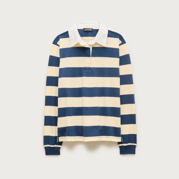 Boyfriend jersey rugby shirt in stripe